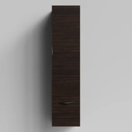 Пенал Марко 35 подвесной, дверь и ящик, ручки Черные, Палисандр ПВХ 43101, правый