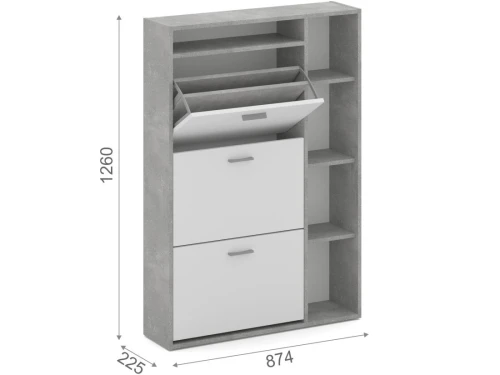 Тумба «Толедо-2», Ателье светлый/белый