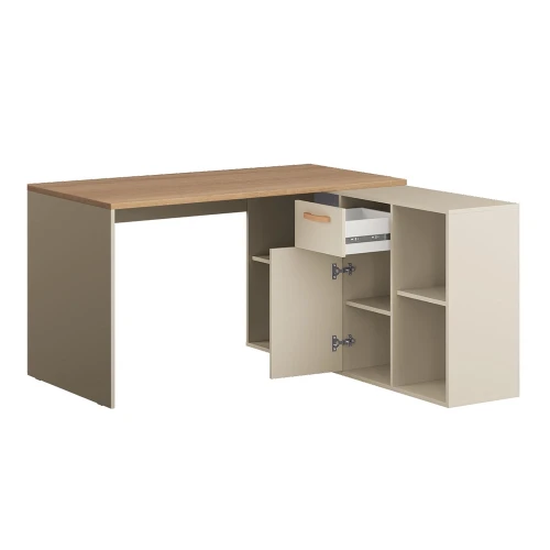 Стол письменный Лайт 03.245.01, Сатин, Дуб эндгрейн