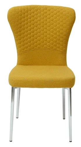 Стул SKY YELLOW/CHROME желтый, ткань М-City