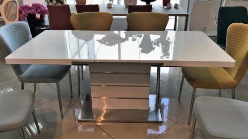 Стул SKY YELLOW/CHROME желтый, ткань М-City