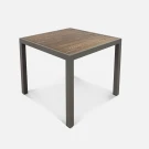 Стол Quadro 990х990 wood RAL 9007, Ясень. Дуб мореный