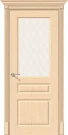 Межкомнатная дверь шпон BRAVO Статус-15 Ф-22 (БелДуб) White Сrystal
