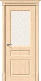 Межкомнатная дверь шпон BRAVO Статус-15 Ф-22 (БелДуб) White Сrystal