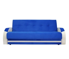 Диван-книжка Феникс 120 синий, пружинный блок Боннель