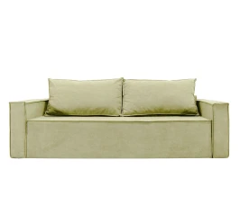 Диван еврокнижка Лофт Люкс велюр бежевый