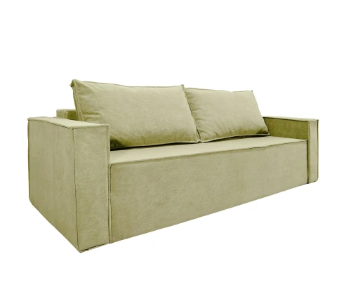 Диван еврокнижка Лофт Люкс велюр бежевый