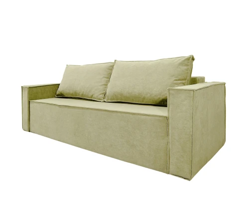 Диван еврокнижка Лофт Люкс велюр бежевый