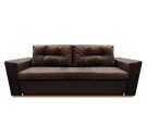 Диван еврокнижка Амстердам 145, велюр коричневый ППУ