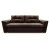 Диван еврокнижка Амстердам 145, велюр коричневый ППУ