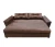 Диван еврокнижка Амстердам 145, велюр коричневый ППУ