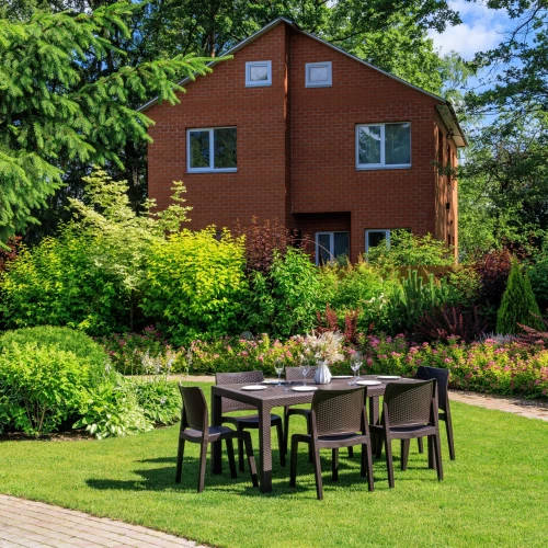 Обеденный комплект JULY M коричневый