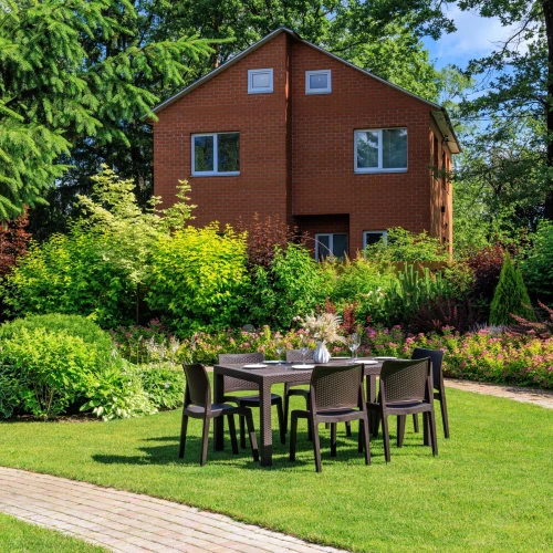 Обеденный комплект JULY M коричневый