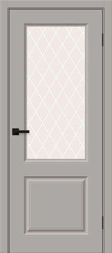 Межкомнатная дверь BRAVO Скинни-13 Grey Pro White Сrystal