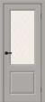 Межкомнатная дверь BRAVO Скинни-13 Grey Pro White Сrystal