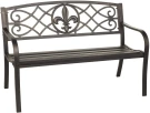 Скамейка стальная АЖУРНАЯ «OPENWORK» цвет бронза Скамейка стальная АЖУРНАЯ «OPENWORK» цвет бронза