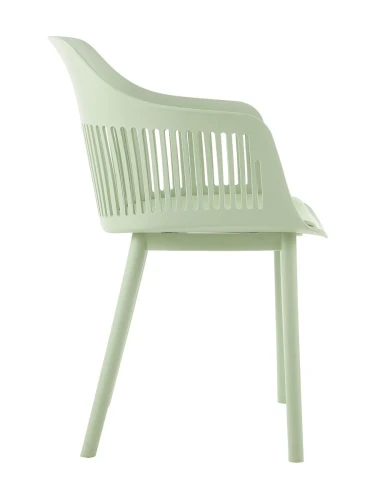 DC273 Стул пластиковый, ЗЕЛЕНЫЙ#8065 c подушкой