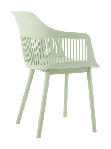 DC273 Стул пластиковый, ЗЕЛЕНЫЙ#8065 c подушкой