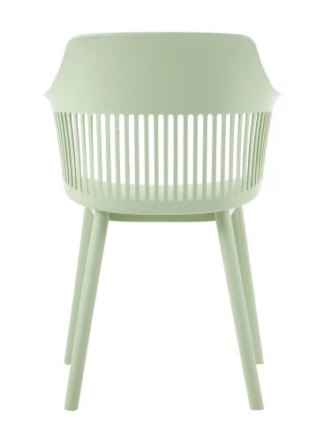 DC273 Стул пластиковый, ЗЕЛЕНЫЙ#8065 c подушкой