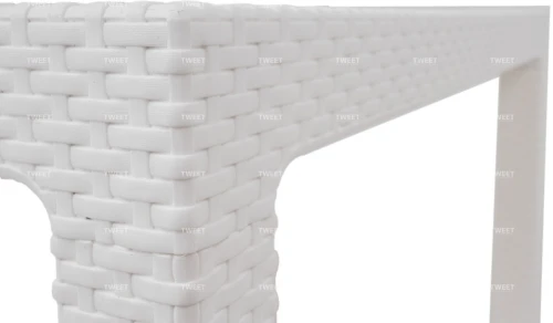 Мебель Tweet Стол обеденный Kvatro 940*940мм, белый