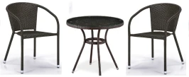 Комплект плетеной мебели T282ANT/Y137C-W53 Brown (2+1)