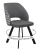 Стул DikLine 274 поворотный SB5/A3 серый, ножки черные