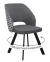 Стул DikLine 274 поворотный SB5/A3 серый, ножки черные