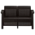 Диван пластиковый RATTAN Luxe арт.ЭП 646989 2х местный (коричневый)