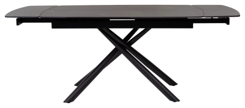 Стол RIVOLI 140 MATT BLACK MARBLE SOLID CERAMIC / BLACK, ®DISAUR