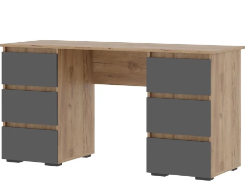 Стол «Хелен» ПС-02, графит/дуб крафт золотой