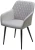 Стул BRANDY-X СВЕТЛО-СЕРЫЙ BM-4, велюр / черный каркас, велюр М-City