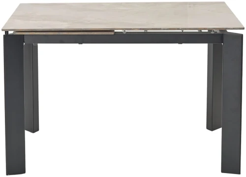 Стол CORNER 120 GLOSS AMBER JADE SOLID CERAMIC / BLACK, ®DISAUR