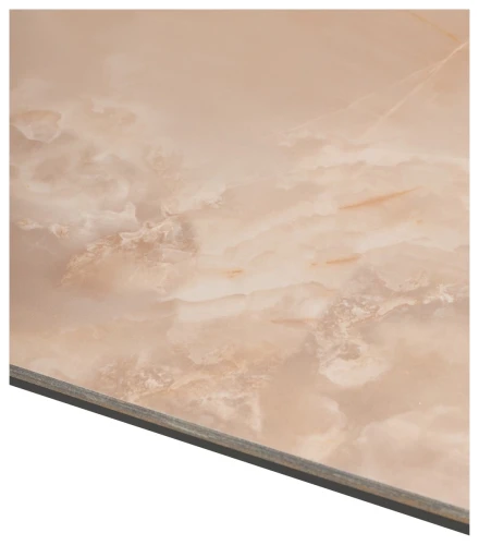 Стол CORNER 120 GLOSS AMBER JADE SOLID CERAMIC / BLACK, ®DISAUR