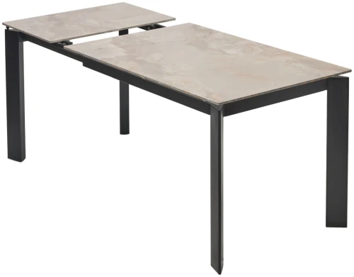 Стол CORNER 120 GLOSS AMBER JADE SOLID CERAMIC / BLACK, ®DISAUR