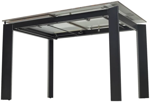 Стол CORNER 120 GLOSS AMBER JADE SOLID CERAMIC / BLACK, ®DISAUR