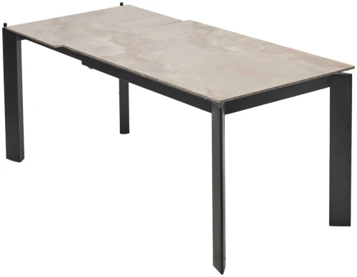 Стол CORNER 120 GLOSS AMBER JADE SOLID CERAMIC / BLACK, ®DISAUR