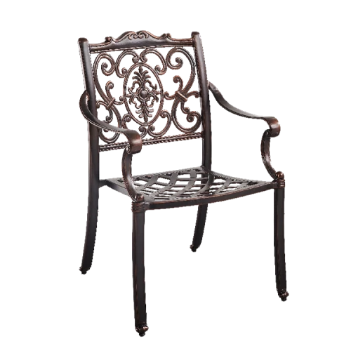 Комплект мебели из литого алюминия стол круглый Сорренто + 2 кресла Флоренс