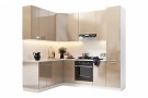 Кухонный гарнитур Валерия 2400х1700 Капучино глянец МДФ ПВХ угловой Кухонный гарнитур Валерия 2400х1700 Капучино глянец МДФ ПВХ угловой