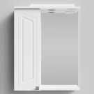 Зеркало Адам 55, белый глянец, левая