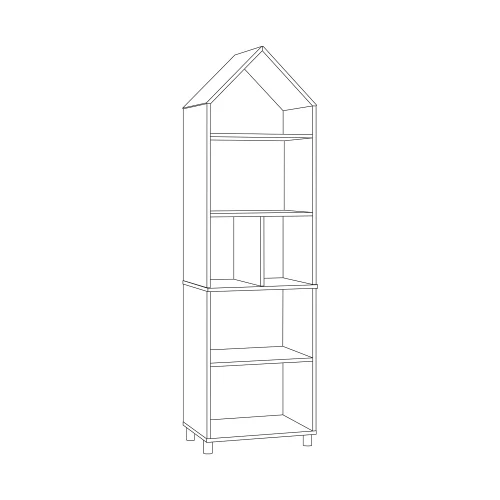 Шкаф Эйп комбинированный, Белый