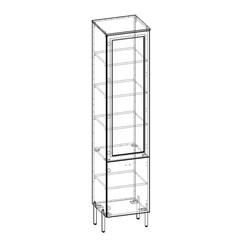 Витрина 450 левая Капри 2