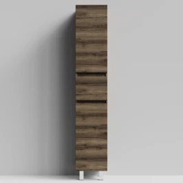 Пенал Бест 35 (2 двери, 1 ящик) напольный, Дуб крымский коричневый ПВХ 131005-9005, правый