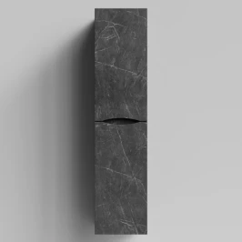 Пенал Лайт 35 подвесной, Мрамор Графит софт тач ПВХ 4044-3, правый