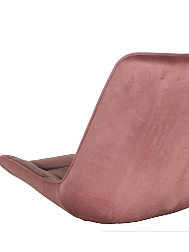 DC705 Стул мягкий, ПЫЛЬНО-РОЗОВЫЙ#G62-23 велюр, каркас металл шампань