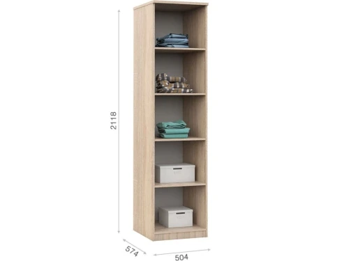 Спальня «Аврора», Дуб сонома/Белый