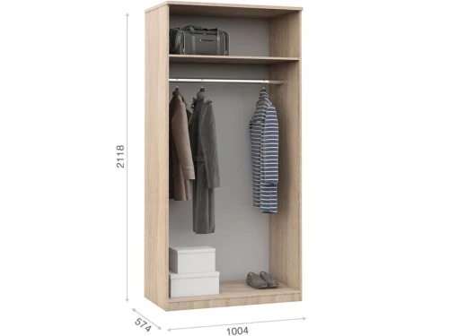 Спальня «Аврора», Дуб сонома/Белый