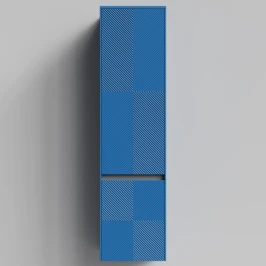 Пенал Соло 40, пример RAL 5019 Капри синий, матовая, подвесной, левый