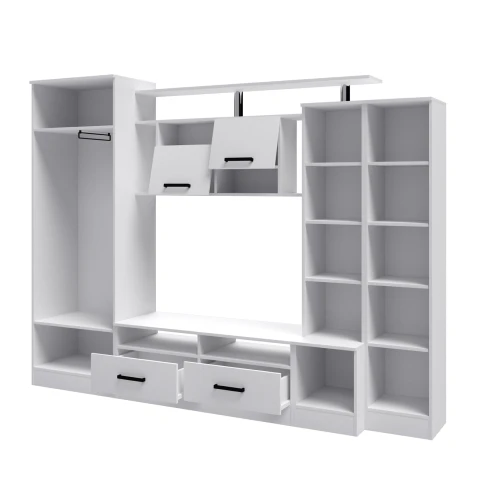 Стенка в гостиную Оскар-5, белый