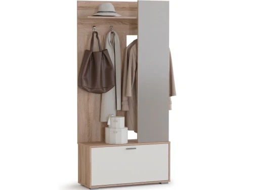 Прихожая Лайт», Дуб сонома/белый