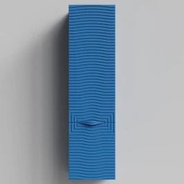 Пенал Эйфория 40 F5, пример RAL 5019 Капри синий, матовая, подвесной, левый